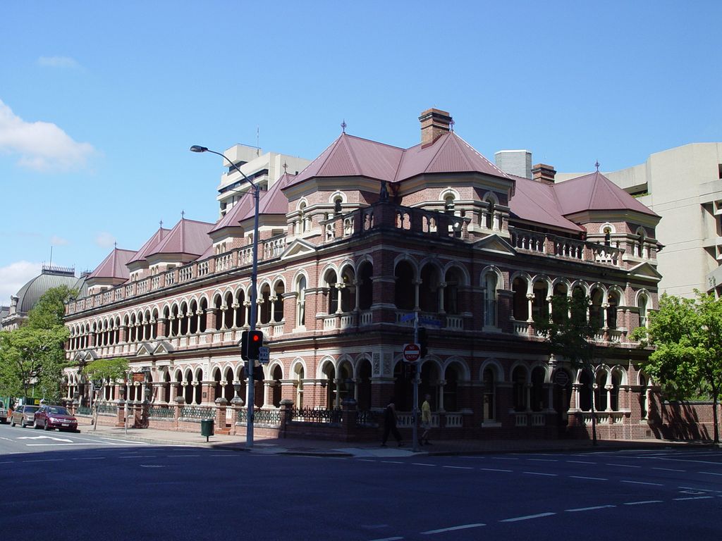 The streets of Brisbane, Queensland, Australia.