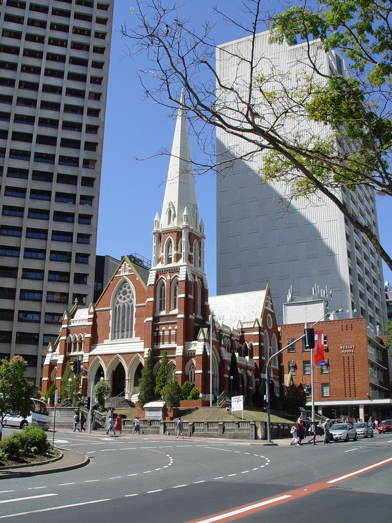 The streets of Brisbane, Queensland, Australia.