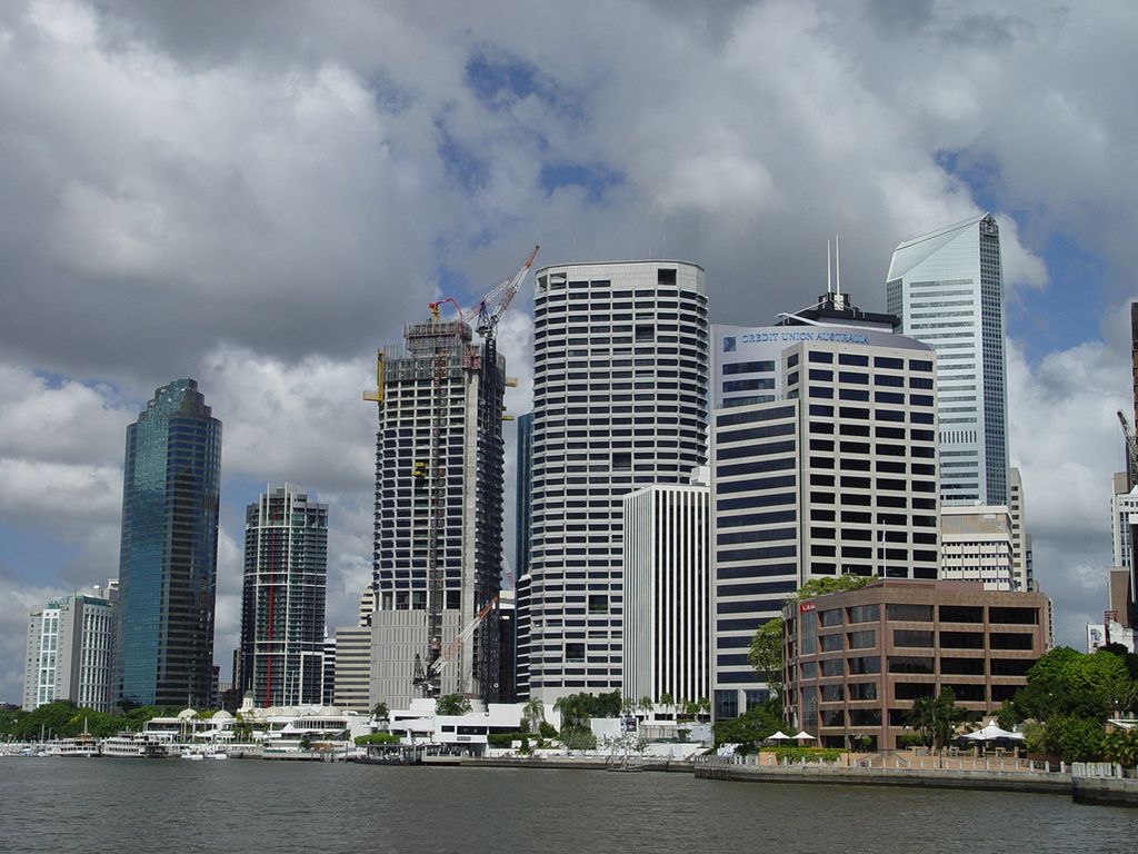 The streets of Brisbane, Queensland, Australia.
