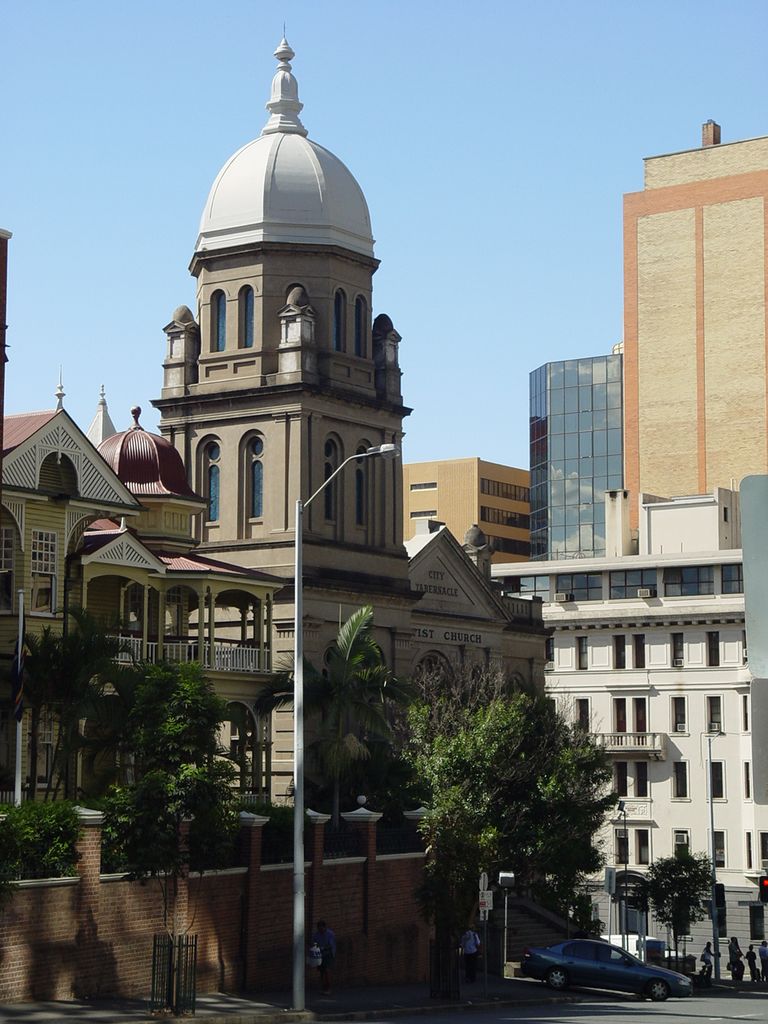 The streets of Brisbane, Queensland, Australia.
