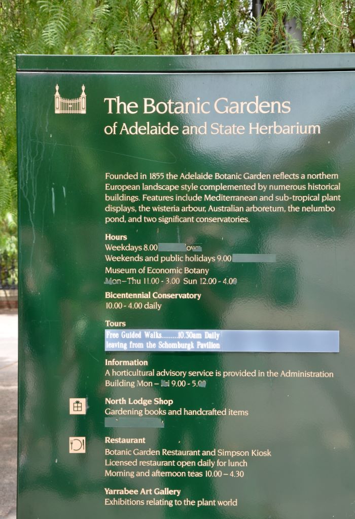 Botanic Gardens, Adelaide, South Australia