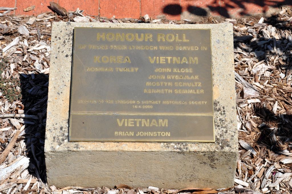 Lyndoch War Memorials, Barossa Valley, South Australia.
