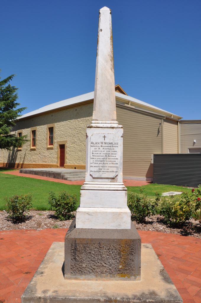 Lyndoch War Memorials, Barossa Valley, South Australia.