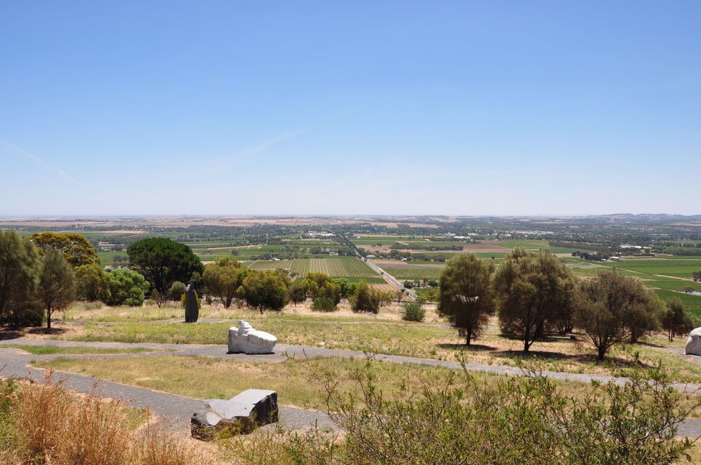 Sculptures at Mengler's Hill Lookout.