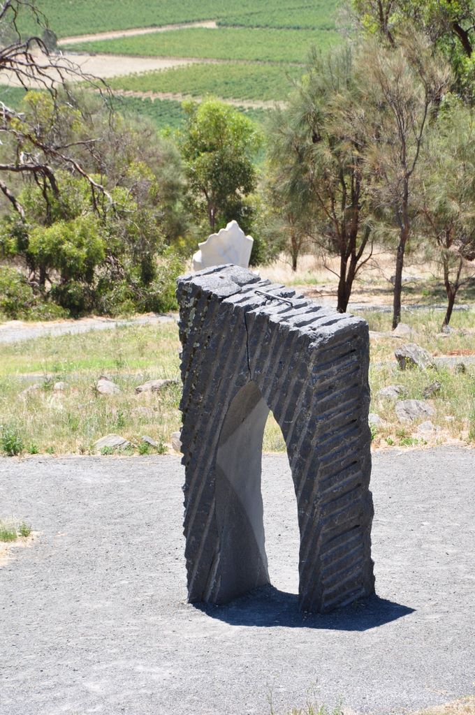 Sculptures at Mengler's Hill Lookout.
