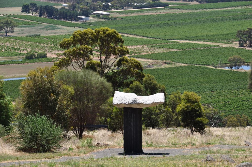 Sculptures at Mengler's Hill Lookout.
