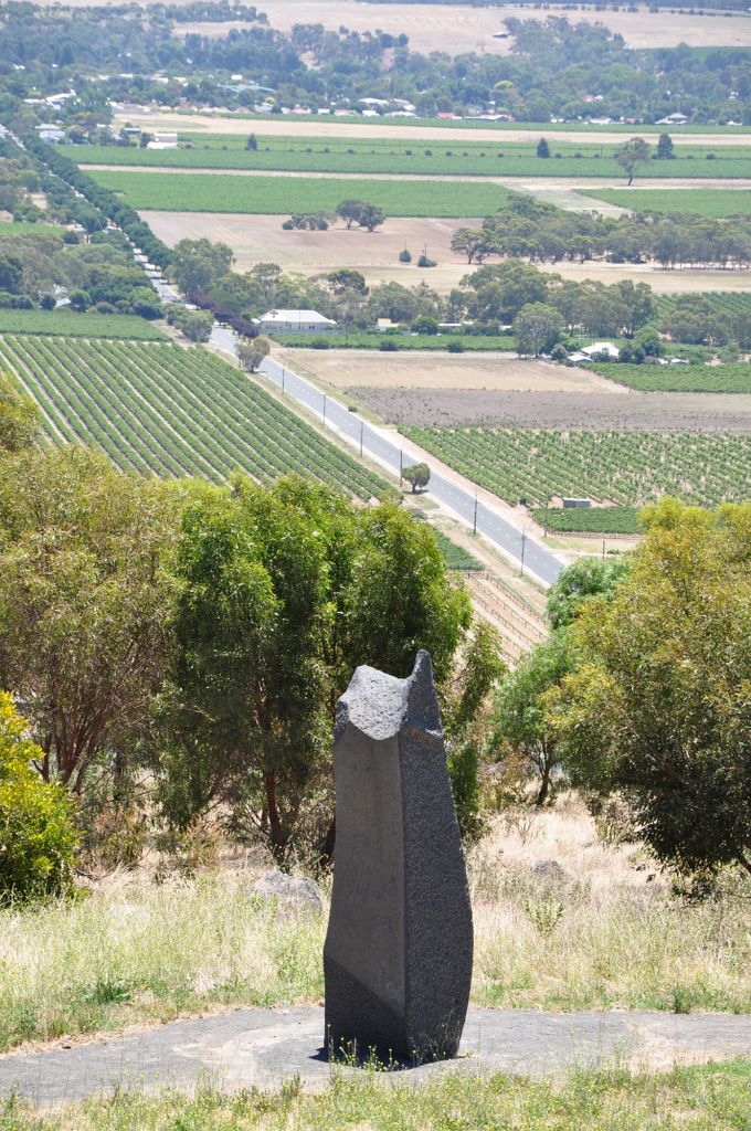 Sculptures at Mengler's Hill Lookout.