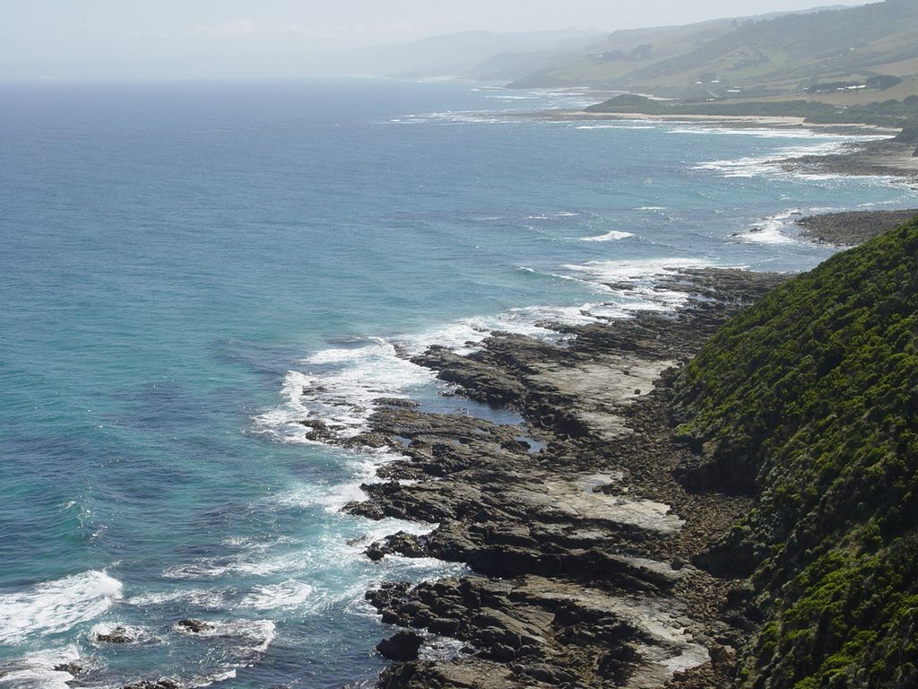 The Great Ocean Road, part of Victoria's shipwreck coast.
