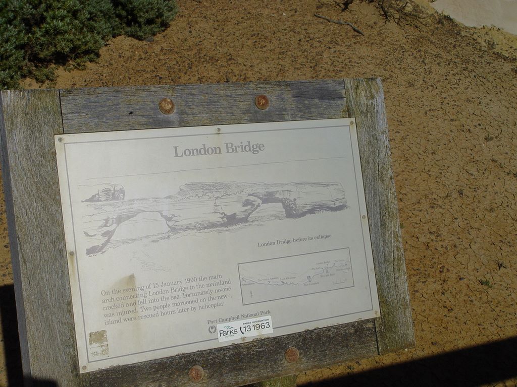 London Arch, along the Great Ocean Road, part of Victoria's shipwreck coast.