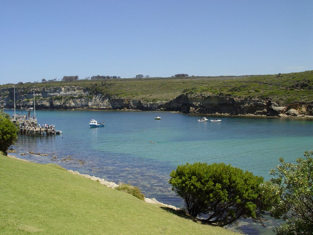 Port Campbell, along the Great Ocean Road, part of Victoria's shipwreck coast.
