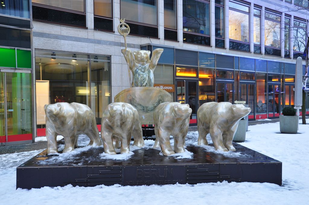 A bear appears on the Berlin coat of arms and this might be the reason this animal shape was selected for the art display. Approximately 350 life-size bears were painted and displayed in the streets of Berlin in 2001.