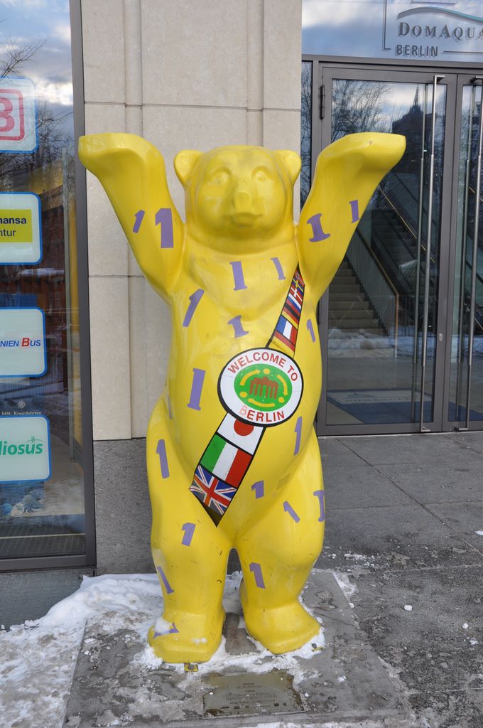 A bear appears on the Berlin coat of arms and this might be the reason this animal shape was selected for the art display. Approximately 350 life-size bears were painted and displayed in the streets of Berlin in 2001.