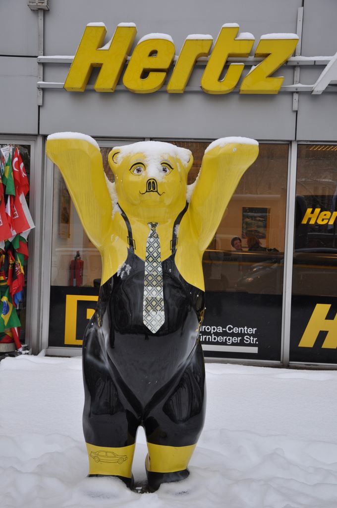 A bear appears on the Berlin coat of arms and this might be the reason this animal shape was selected for the art display. Approximately 350 life-size bears were painted and displayed in the streets of Berlin in 2001.