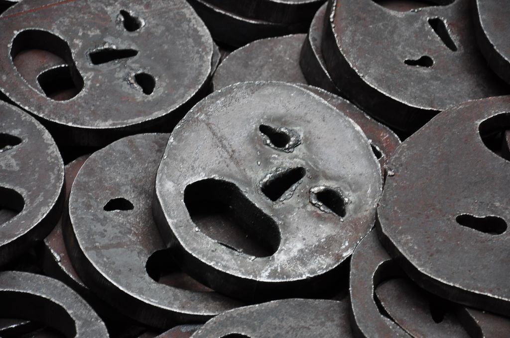 Jewish Museum Berlin. Jüdisches Museum Berlin. Shalekhet - Fallen Leaves by Menashe Kadishman.