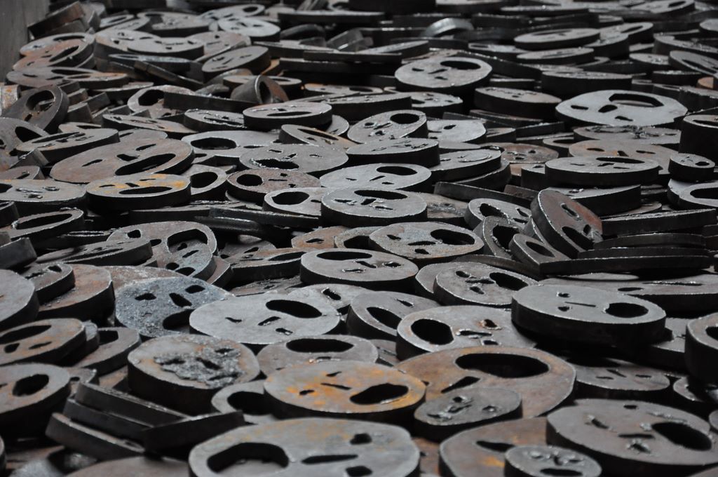 Jewish Museum Berlin. Jüdisches Museum Berlin. Shalekhet - Fallen Leaves by Menashe Kadishman.