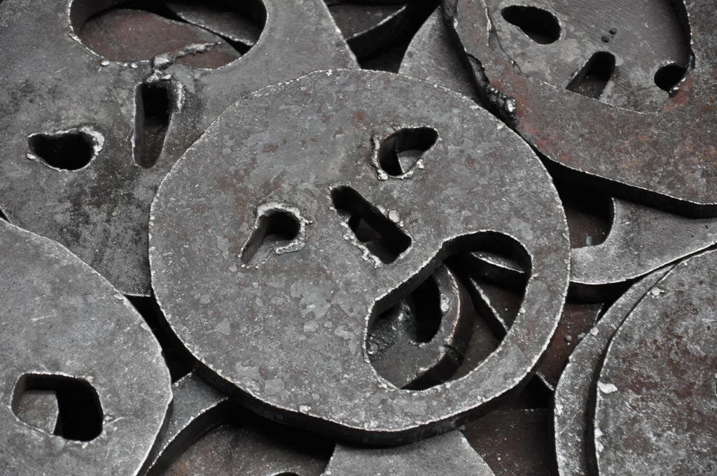 Jewish Museum Berlin. Jüdisches Museum Berlin. Shalekhet - Fallen Leaves by Menashe Kadishman.