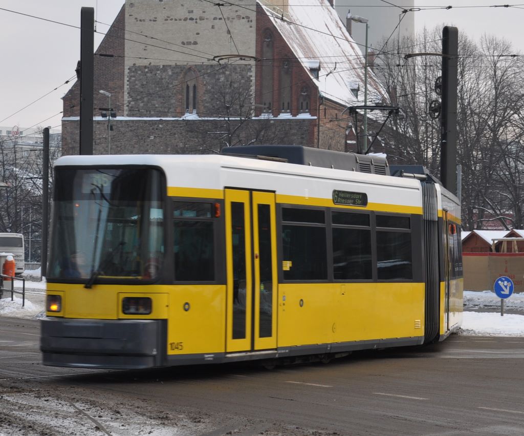 Trams, light rail, in Berlin