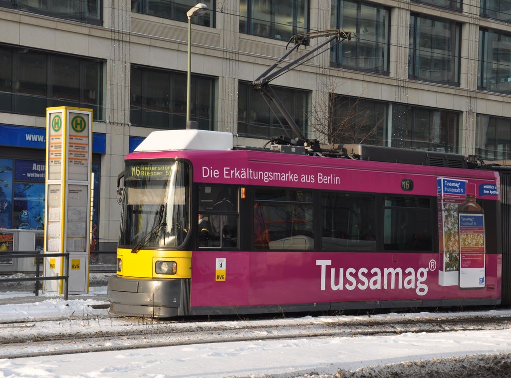 Trams, light rail, in Berlin