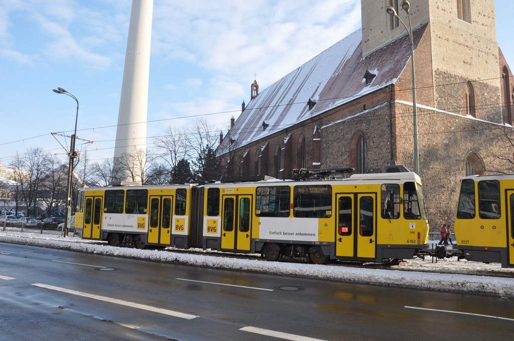 Trams, light rail, in Berlin