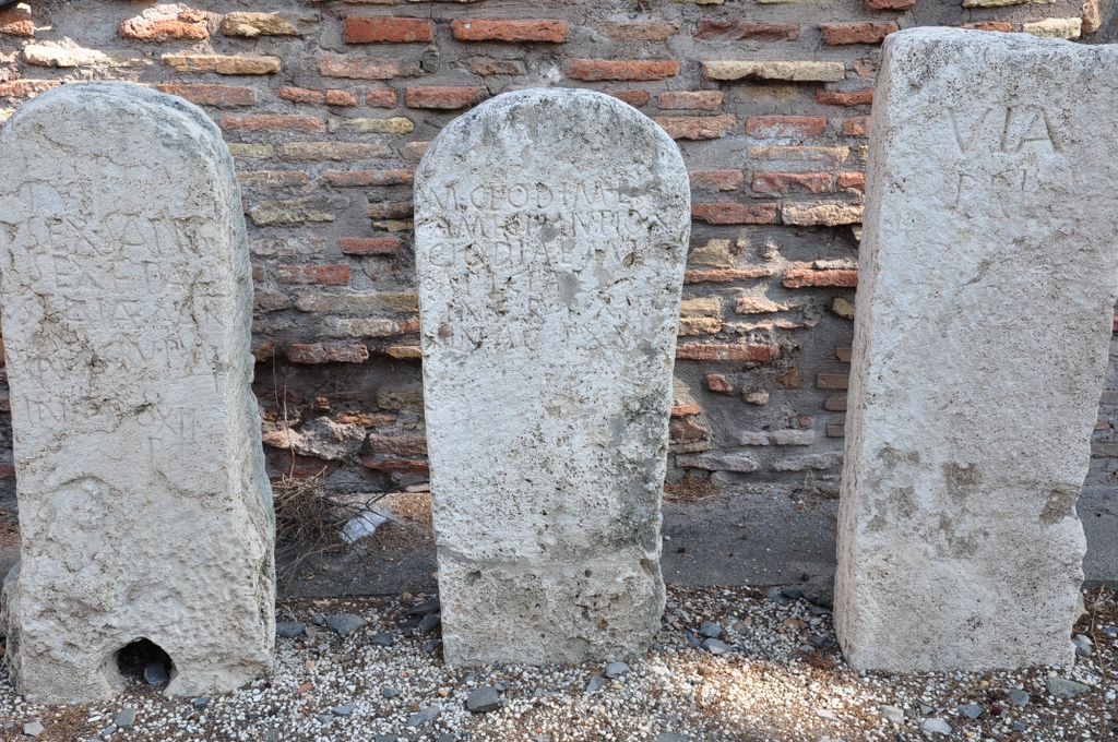 Funerary stelae from Museo Nazionale Romano, Rome, Italy.