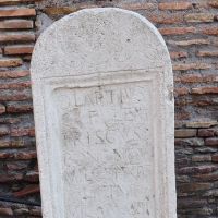 Funerary stelae from Museo Nazionale Romano, Rome, Italy.