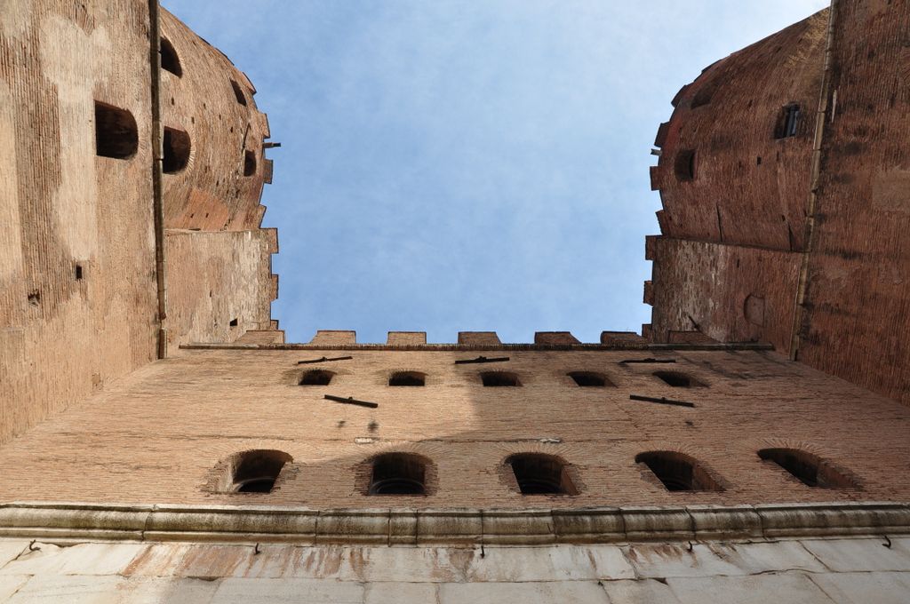 The Aurelian Walls, Rome, Italy.