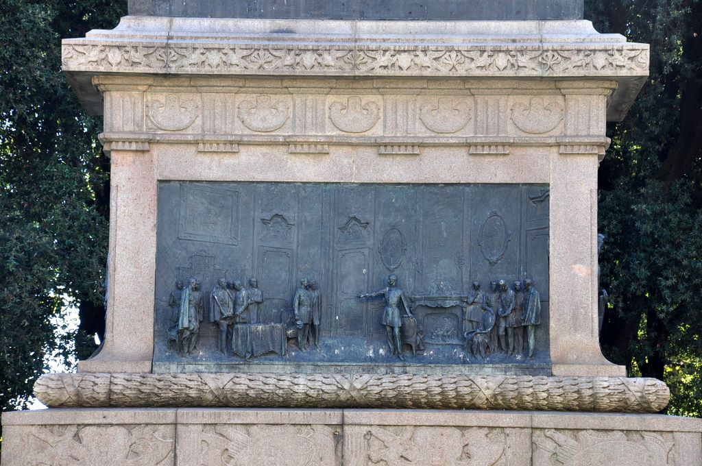 Statue of Carlo Alberto, Rome, Italy.