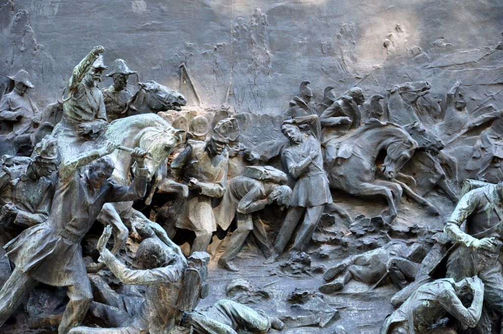 Statue of Carlo Alberto, Rome, Italy.