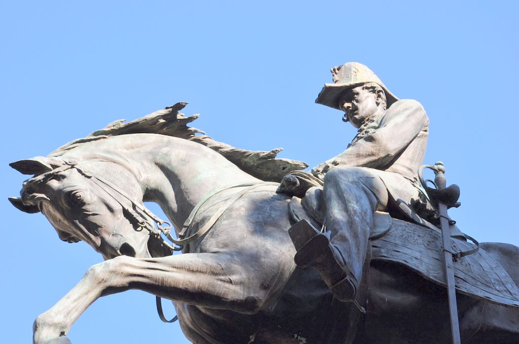 Statue of Carlo Alberto, Rome, Italy.