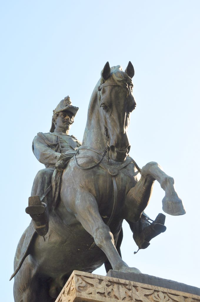 Statue of Carlo Alberto, Rome, Italy.