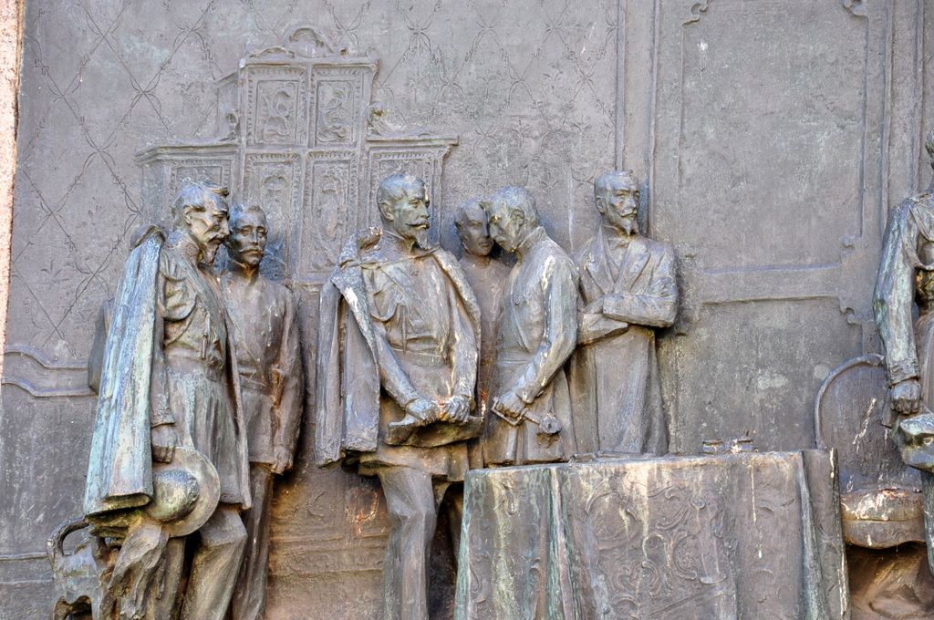Statue of Carlo Alberto, Rome, Italy.