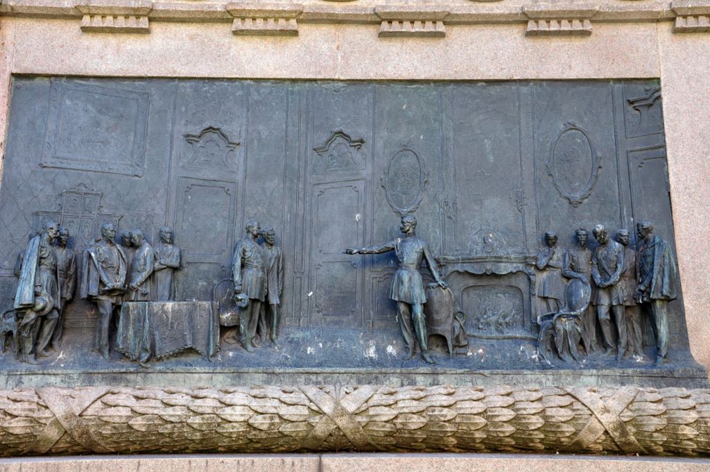 Statue of Carlo Alberto, Rome, Italy.