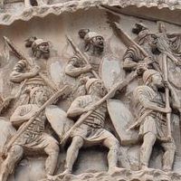 Column of Marcus Aurelius, Rome, Italy.