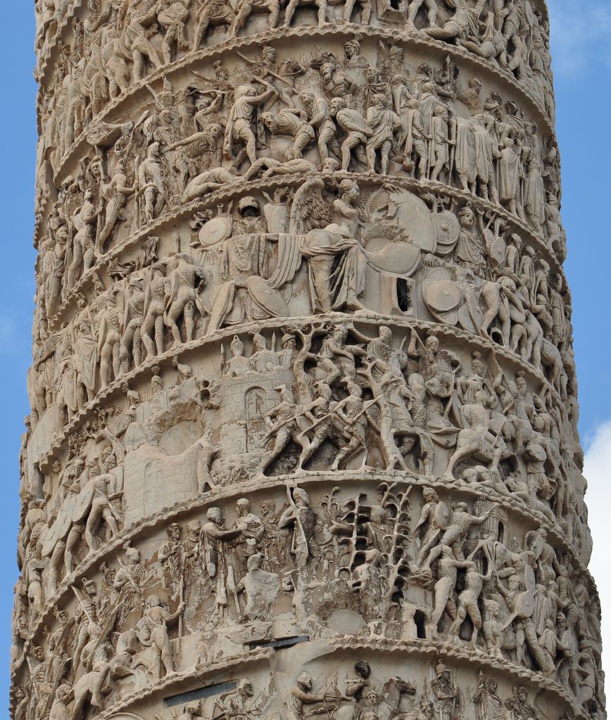 Column of Marcus Aurelius, Rome, Italy.