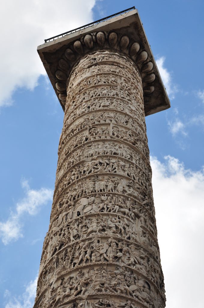 Column of Marcus Aurelius, Rome, Italy.