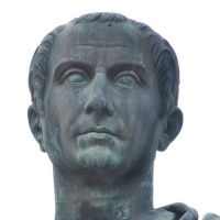 Statue&nbsp;of Julius Caesar, Rome, Italy.