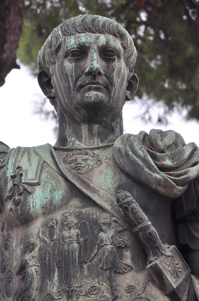 Statue of Emperor Trajan, Rome, Italy.