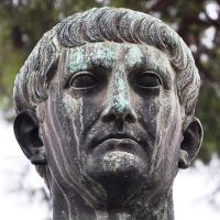 Statue&nbsp;of Emperor&nbsp;Trajan, Rome, Italy.