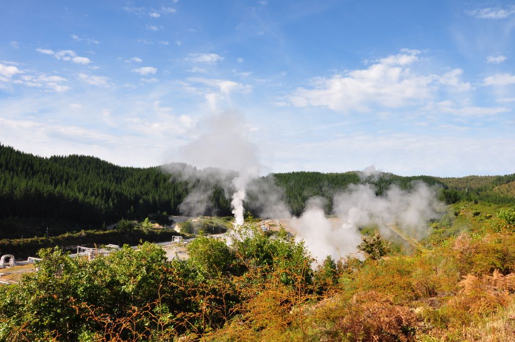 Geothermal power, New Zealand.
