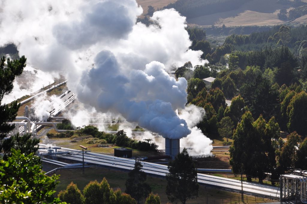 Geothermal power, New Zealand.