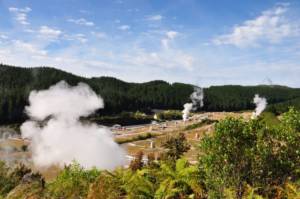 Geothermal power, New Zealand.