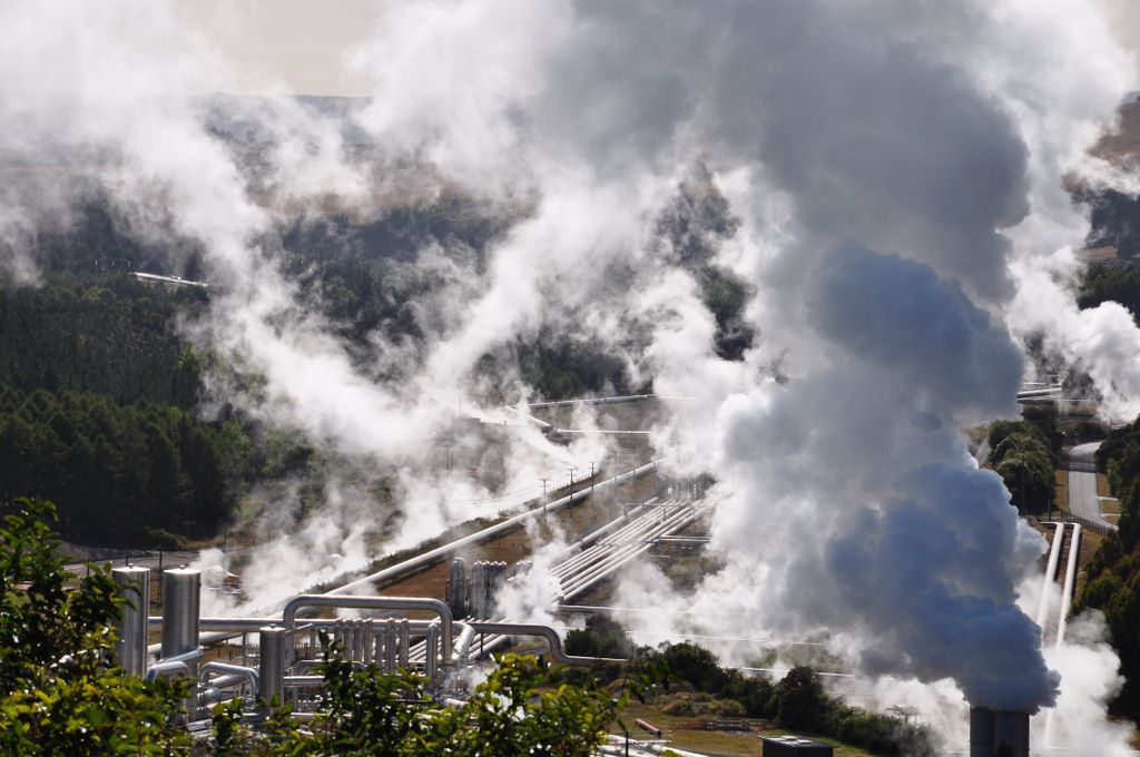 Geothermal power, New Zealand.