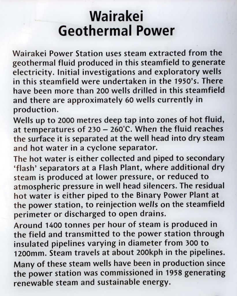 Geothermal power, New Zealand.