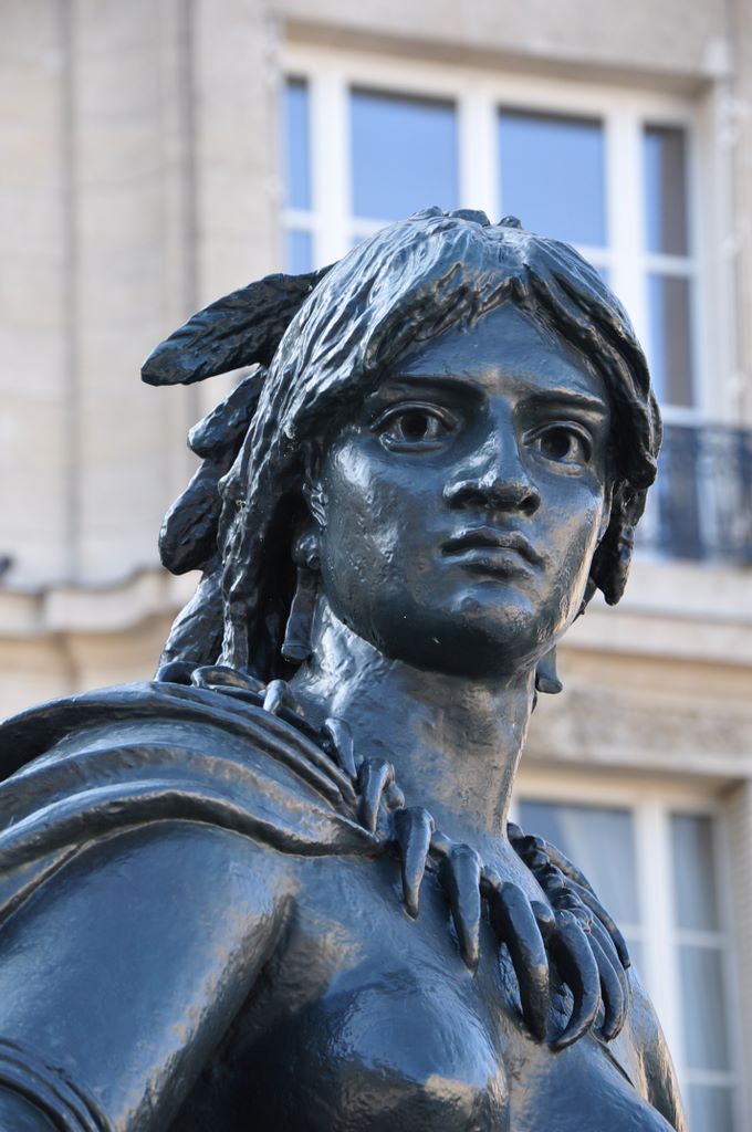 Statues outside Musee d'Orsay, Paris, France.