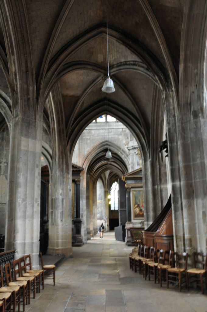 The Church of Eglise Saint-Merri located on the Rue Saint Martin.
