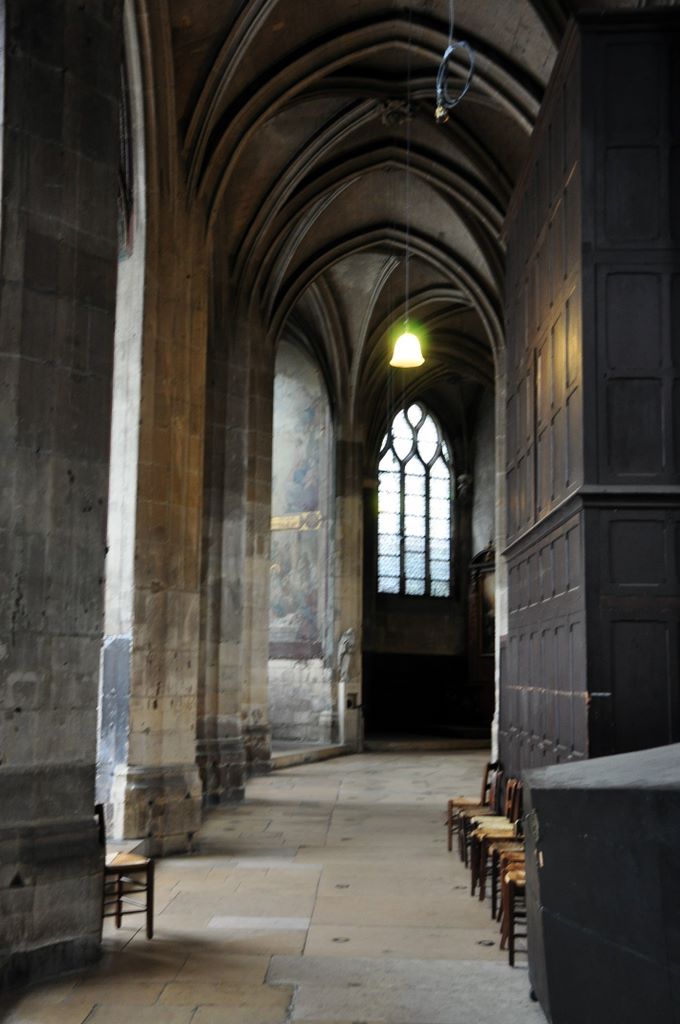 The Church of Eglise Saint-Merri located on the Rue Saint Martin.