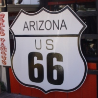 Highway 66, Seligman, Arizona, USA.