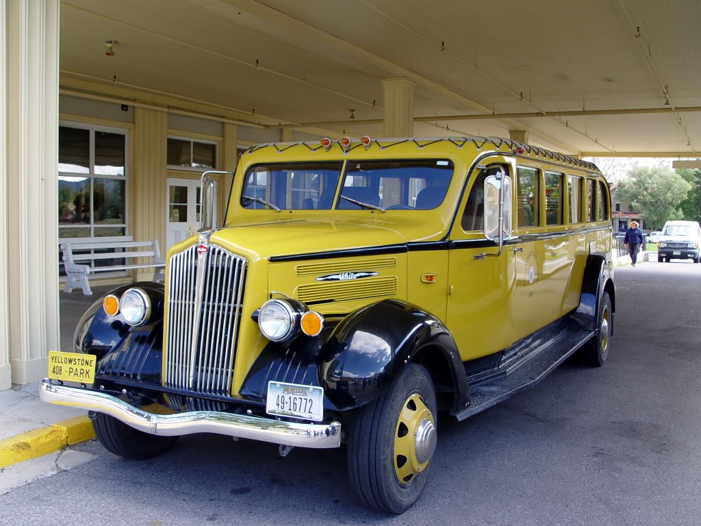 Yellowstone National Park 1935 bus, built by the White Motor Company